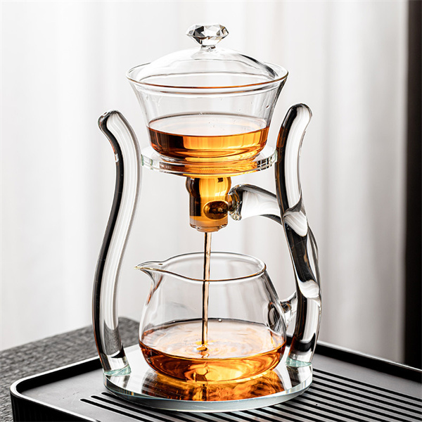 Automatic glass tea set