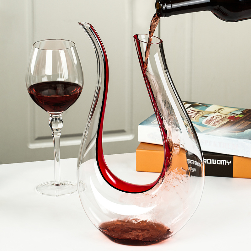 Harp glass decanter