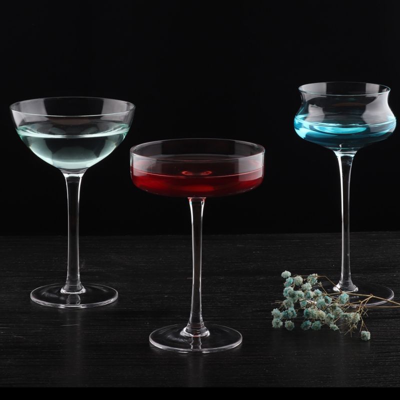 Light Butterfly Shape Glass Champagne Flute