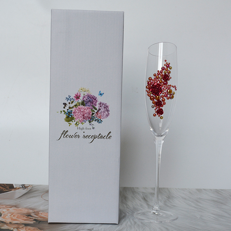 Rose Glass Champagne Flute