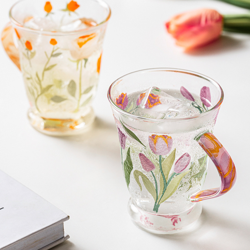 tulip glass water cup